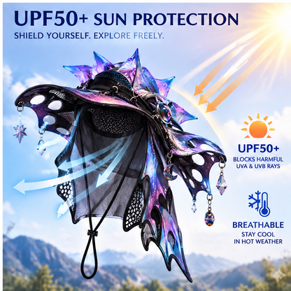 🦖KIOVERA® 360° Full Protection Sun Hat - UV Protection Fishing Hat with Face Cover, Neck Flap & Breathable Mesh for Outdoor Hiking